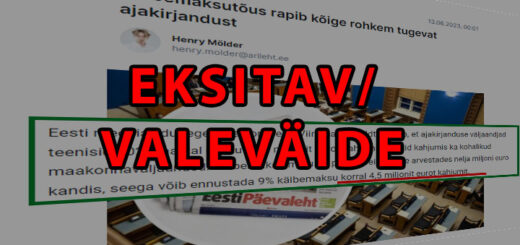 Kas käibemaksutõus toob ajakirjandusele 4,5 miljoni eurose kahjumi? Tegu on eksitava, kui isegi mitte valeväitega.
