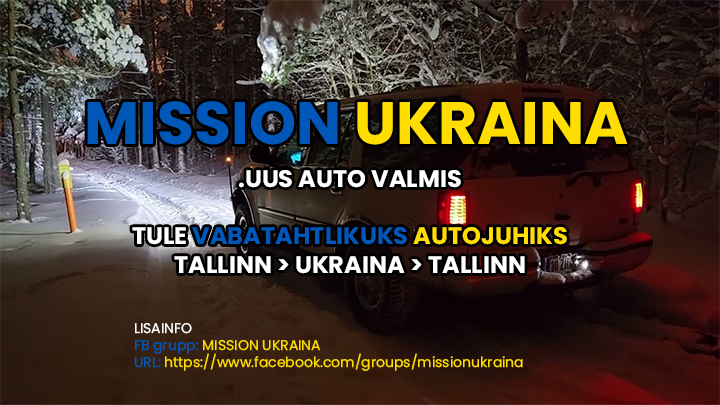 Ukraina missiooni jaoks otsitakse vabatahtlikku autojuhti